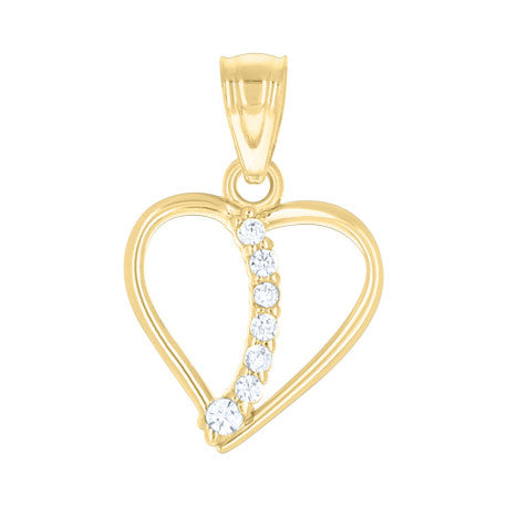 10Kt Gold Cz Pendant