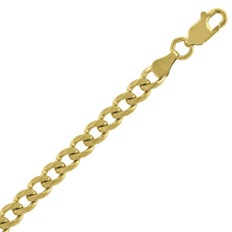 10kt-Gold Plain Cuban Chain-150