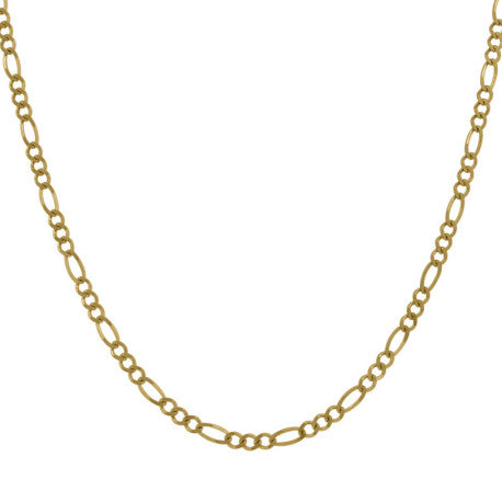 10kt-Gold Plain Figaro Chain 065