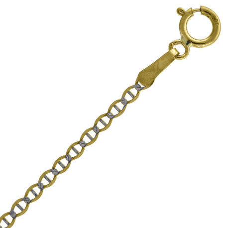 10kt-Gold Plain Mariner Chain 050