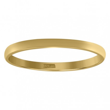 10KT GOLD REGFIT WEDDING BAND 2MM