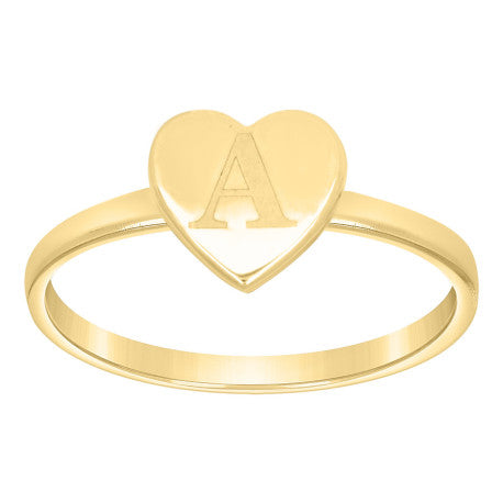 10Kt Gold Ring Letter "A"