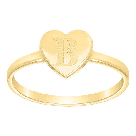 10Kt Gold Ring Letter "B"