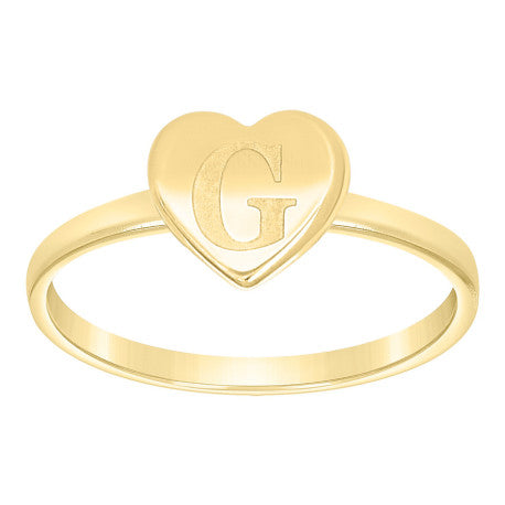 10Kt Gold Ring Letter "G"