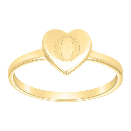 10Kt Gold Ring Letter "O"