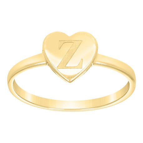 10Kt Gold Ring Letter "Z"