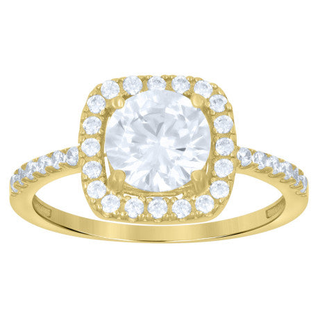 10Kt Gold Cz Ring