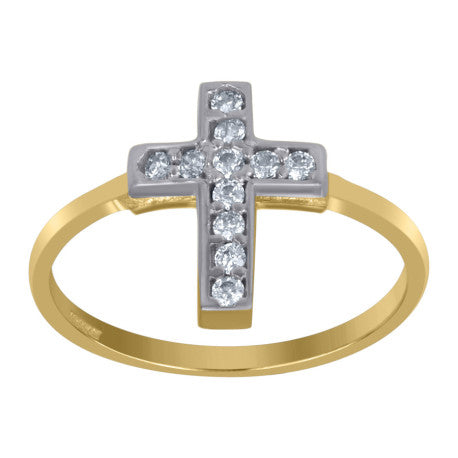 10Kt Gold Cz Ring