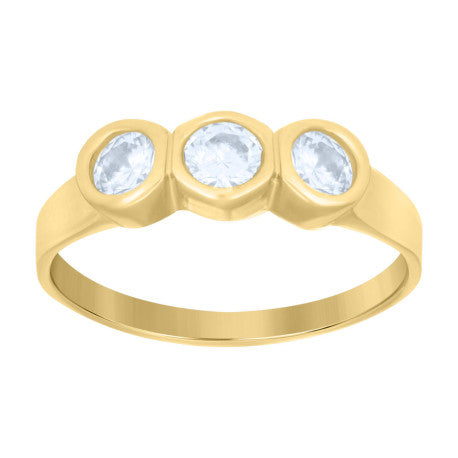 10Kt Gold Baby Cz  Ring