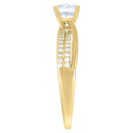10Kt Gold Cz Ring