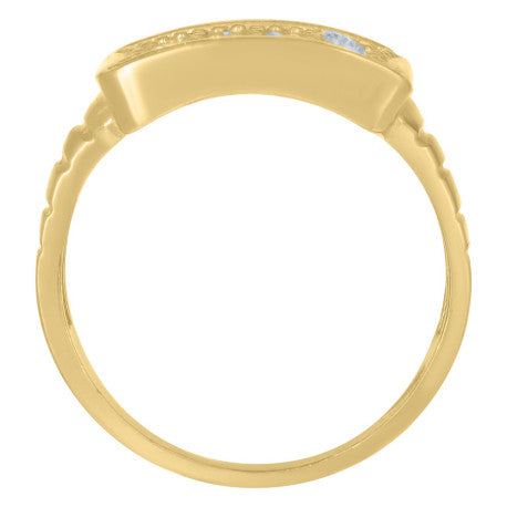 10Kt Gold Cz Baby Ring