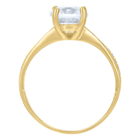 10Kt Gold Cz  Ring
