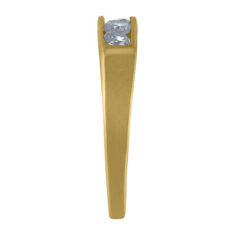 10Kt Gold Cz Baby Ring