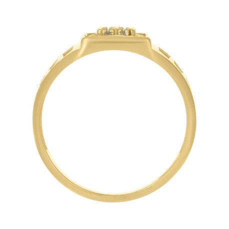 10Kt Gold Cz Baby Ring