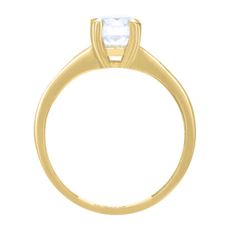 10Kt Gold Cz  Ring