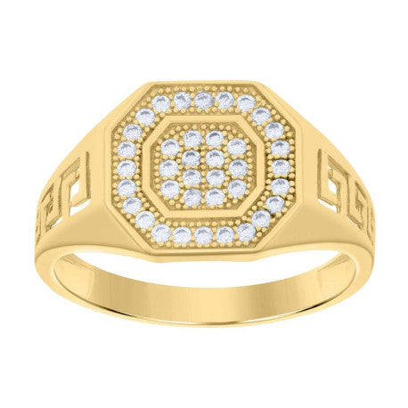 10Kt Gold Cz Ring