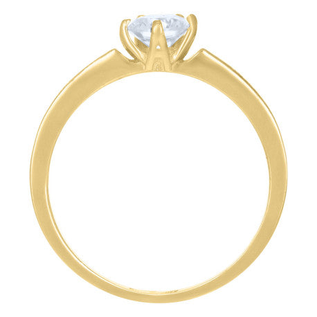 10Kt Gold Cz  Ring