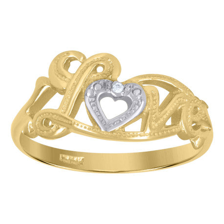 10Kt Gold Cz  Ring
