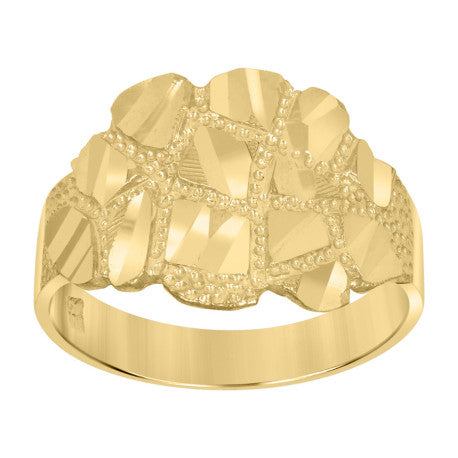 10Kt Gold Nugget Ring