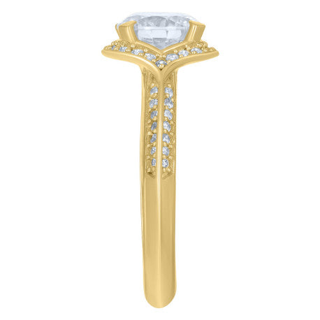 10Kt Gold Cz Ring