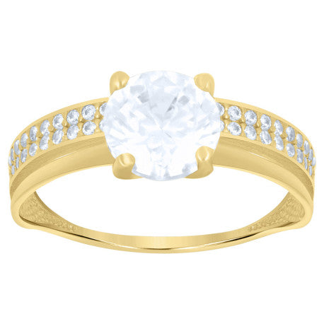 10Kt Gold Cz  Ring