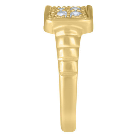 10Kt Gold Cz Baby Ring