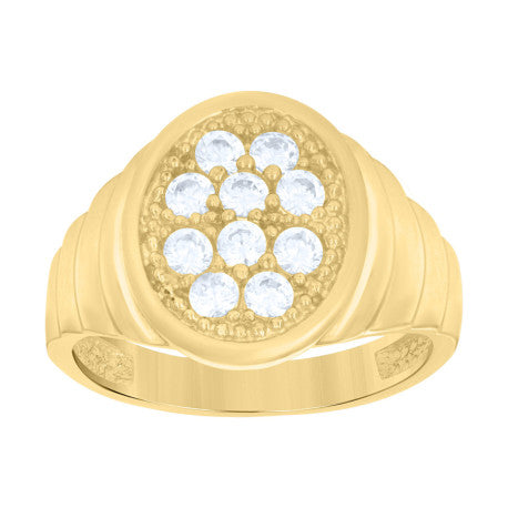 10Kt Gold Cz Baby Ring