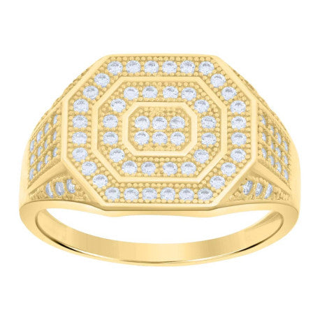 10Kt Gold Cz  Ring