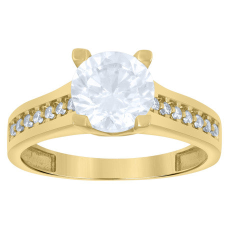 10Kt Gold Cz Ring