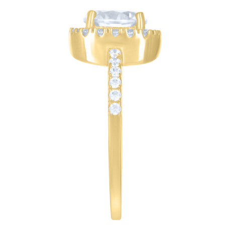 10Kt Gold Cz Ring