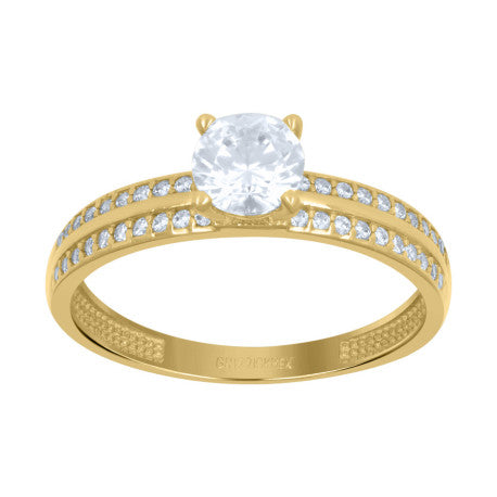 10Kt Gold Cz Ring