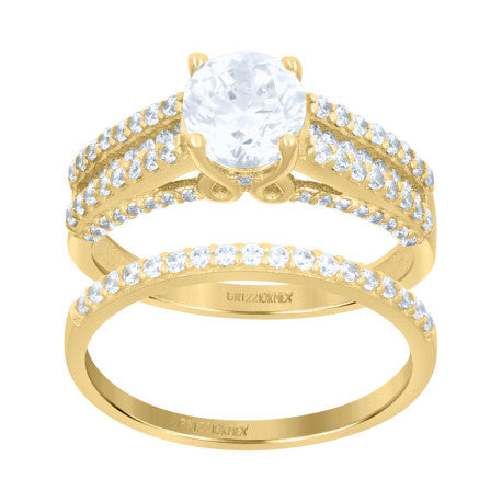 10Kt Gold Cz  Ring