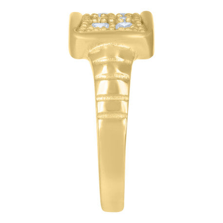 10Kt Gold Cz Baby Ring