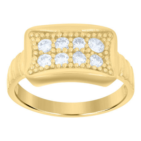 10Kt Gold Cz Baby Ring