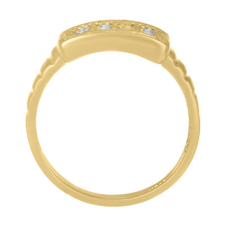 10Kt Gold Cz Baby Ring