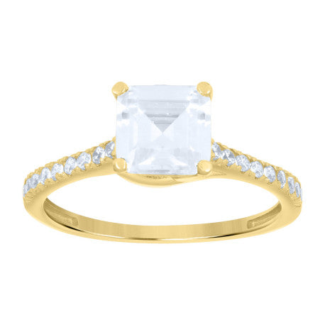 10Kt Gold Cz Ring
