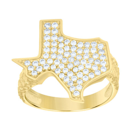 10Kt Gold Cz Ring