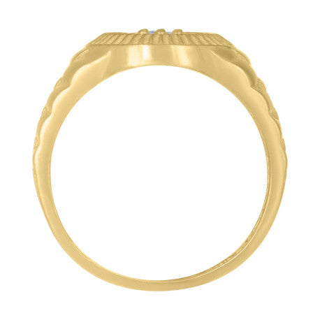 10Kt Gold Cz Baby Ring