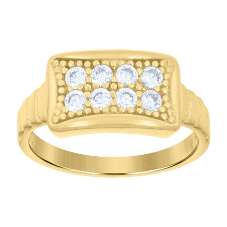 10Kt Gold Cz Baby Ring
