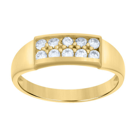 10Kt Gold Cz Baby Ring