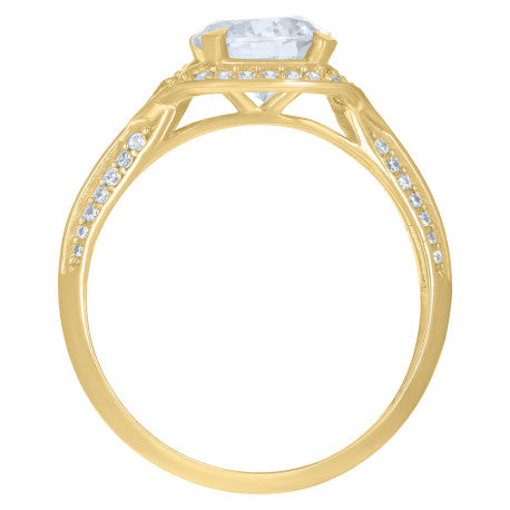 10Kt Gold Cz Ring