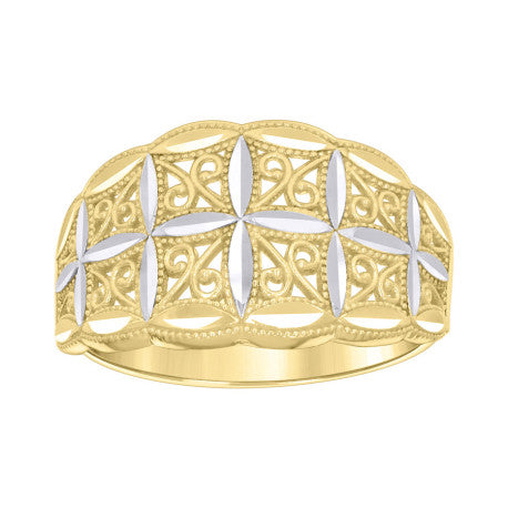 10Kt Gold Cz Ring