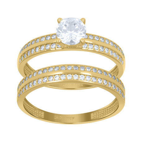 10Kt Gold Cz Ring