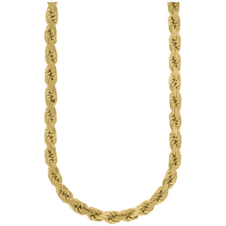 10kt-Gold Solid Rope Chain 10mm-