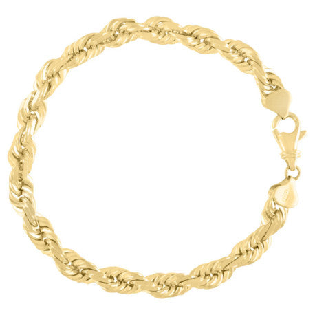 10kt-Gold Solid Rope Chain 8mm-