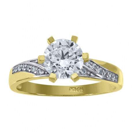 10Kt Gold Solitare Ring