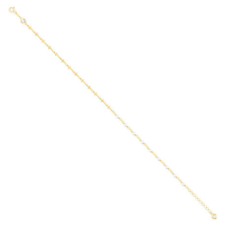 10Kt Gold Turkish Anklet 10" (9"+1")