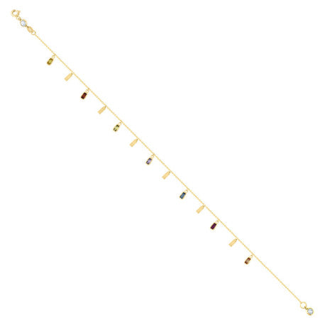 10Kt Gold Turkish Anklet 10" (9"+1")