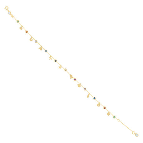 10Kt Gold Turkish Anklet 10" (9"+1")