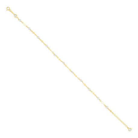 10Kt Gold Turkish Anklet 10" (9"+1")